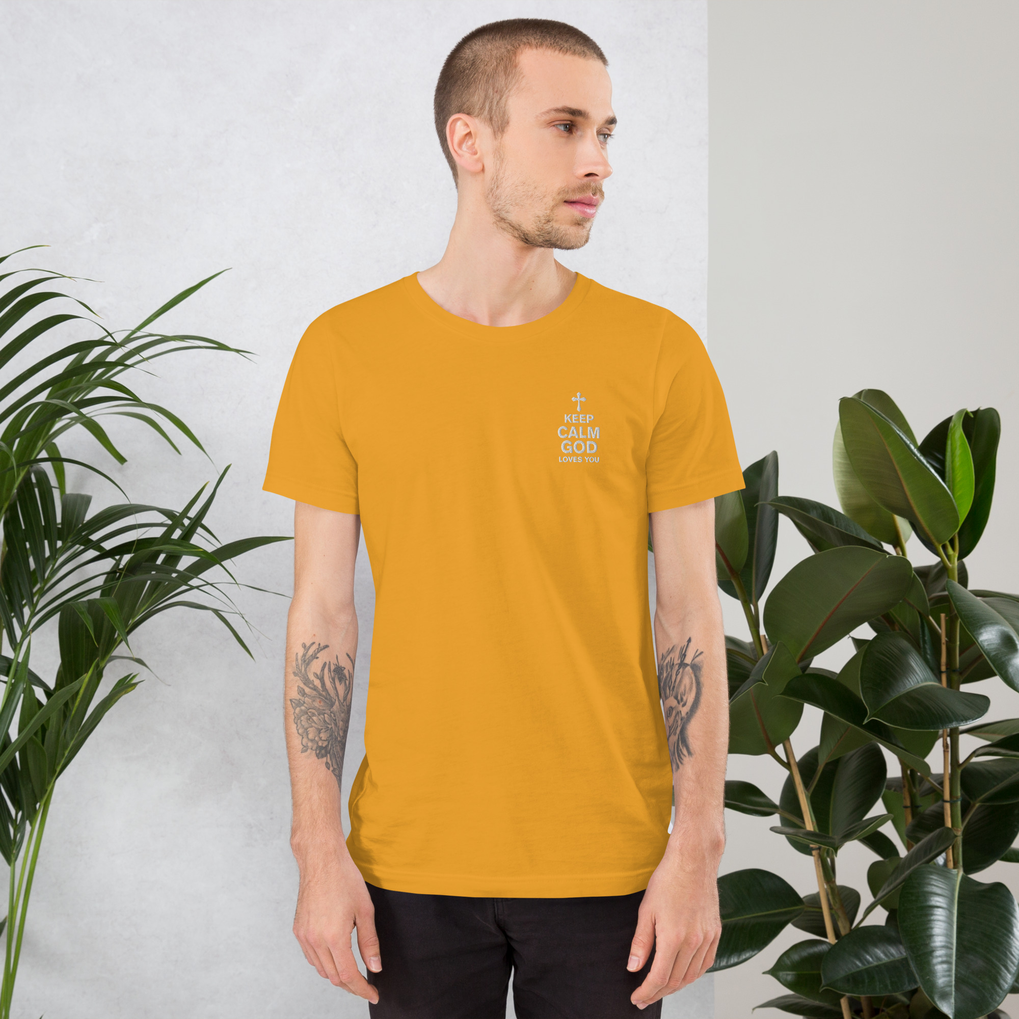unisex-staple-t-shirt-mustard-front-654899c7d0900.jpg